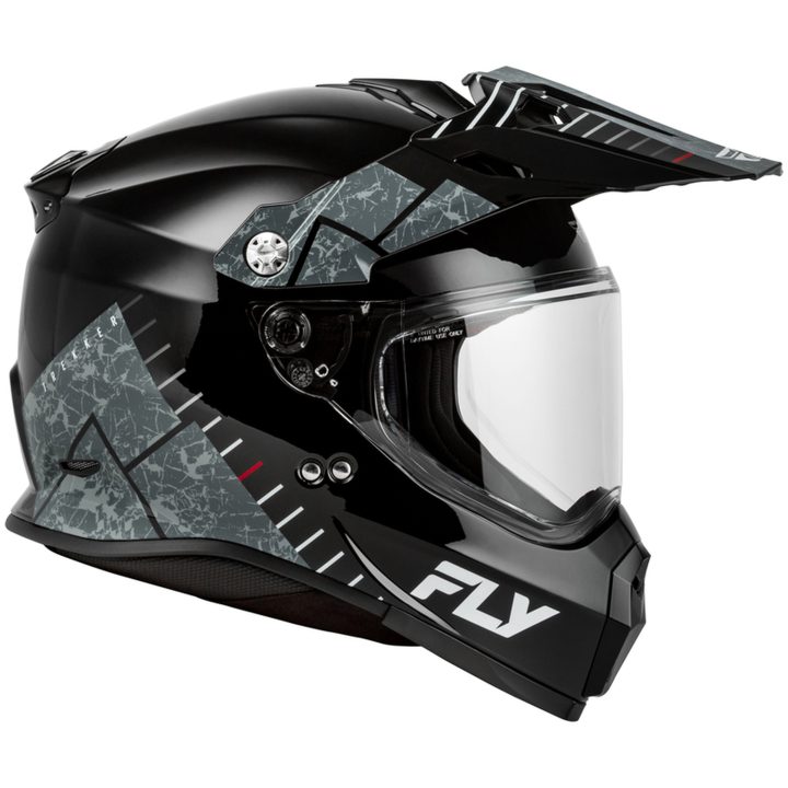 Adventurehjälm Trekker Svart Grå FLY RACING s – bild 2