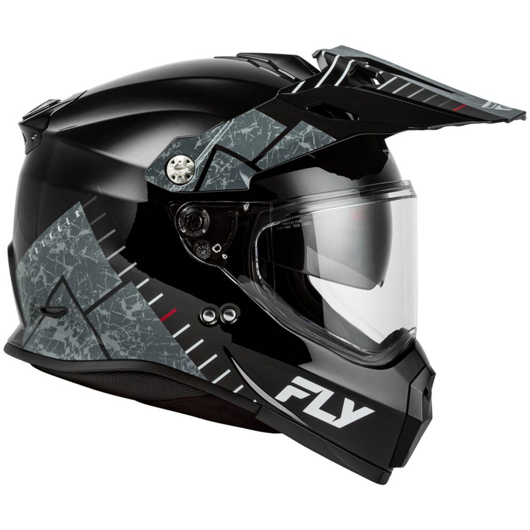 Adventurehjälm Trekker Svart Grå FLY RACING s – bild 5