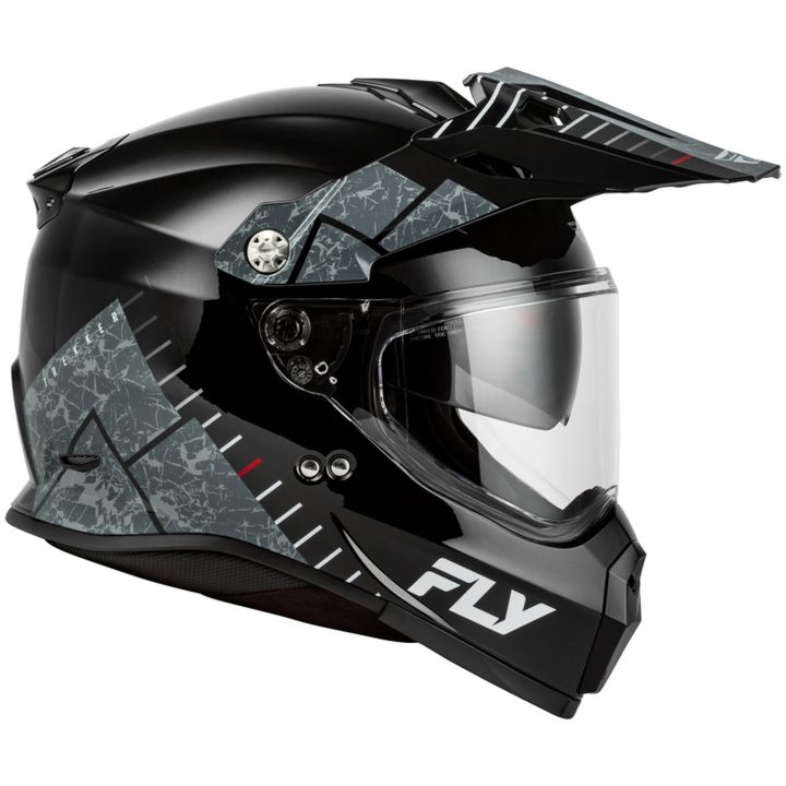 Adventurehjälm Trekker Svart Grå FLY RACING s – bild 5