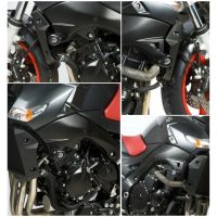 Aero Crash Protectors Black Suzuki GSR600/BMW S1000RR R&G Racing