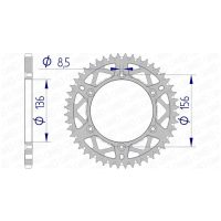 AFAM Alu Standard Rear Sprocket - 520