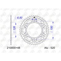 AFAM Aluminium Standard Rear Sprocket - 520