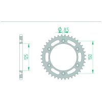AFAM Chain kit 520 XHR4 - 16/41-116 - Steel Standard Rear Sprocket