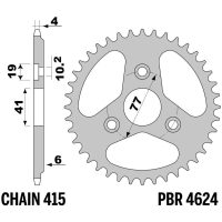 AFAM Chain kit 520 XHR4 - 16/42-114 - Steel Standard Rear Sprocket