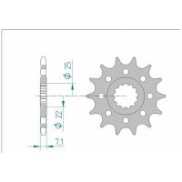 AFAM Chain kit 520 XSR - 15/43-112 - Alu Standard Rear Sprocket