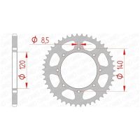 AFAM Chain kit 520 XSR4 - 15/43-112 - Steel Standard Rear Sprocket