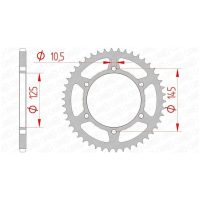 AFAM Chain kit 520 XSR4 - 16/46-112 - Steel Standard Rear Sprocket