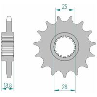 AFAM Chain kit 525 XHR3 - 15/42-110 - Alu Standard Rear Sprocket