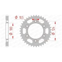 AFAM Chain kit 525 XHR4 - 15/38-96 - Steel Standard Rear Sprocket