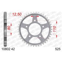 AFAM Chain kit 525 XHR4 - 16/42-124 - Steel Standard Rear Sprocket