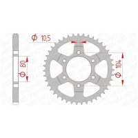 AFAM Chain kit 525 XHR4 - 17/41-116 - Steel Standard Rear Sprocket