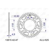 AFAM Chain kit 525 XHR4 - 17/45-116 - Alu Standard Rear Sprocket