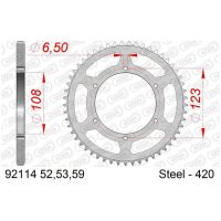 AFAM Rear Sprocket Steel Standard - 420