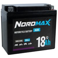 AGM 12V 18Ah Fylld o laddad NMZ20HL 178x87x153 mm