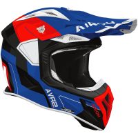 Airoh Hjälm Aviator Ace 2 Shield Blå/Röd glansig, M