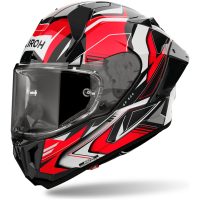 Airoh Hjälm GP 800 Must Röd glansig, L