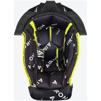 Airoh Twist 3 Crown padding Black/white + black sup., L 15mm