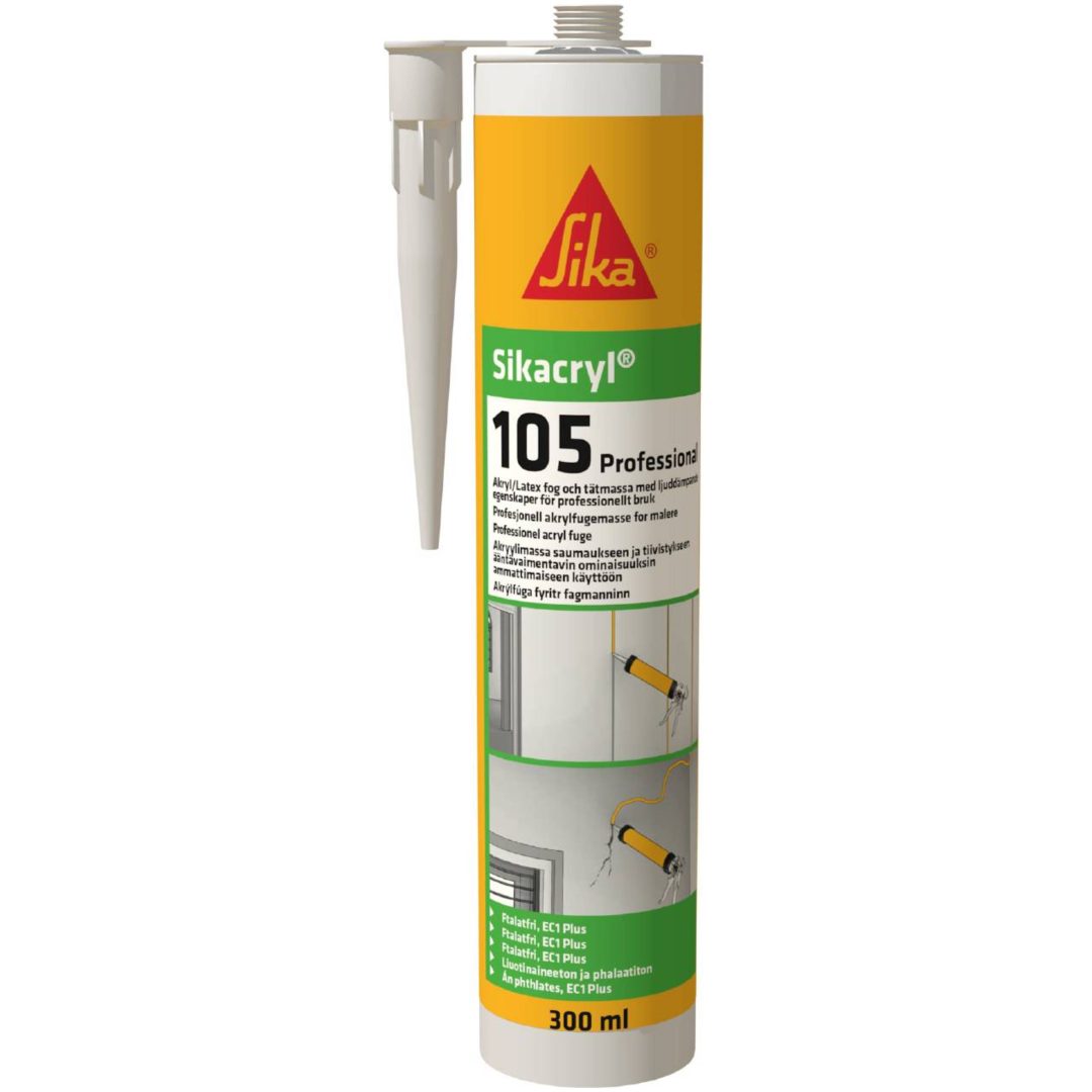 Akrylfogmassa SIKACRYL-105 Sika FOGMASSA AKRYL 105 VIT 310ML