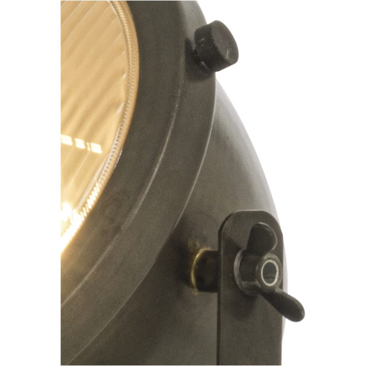 Alaska Bordlampa/vegglampe, Järngrå/trä ANETA HOME Sockel E27 – bild 3