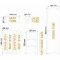 Texture Frame Guards Kit M - Vita Linjer ALGIS