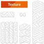Texture Frame Guards Kit M - Vita Linjer ALGIS