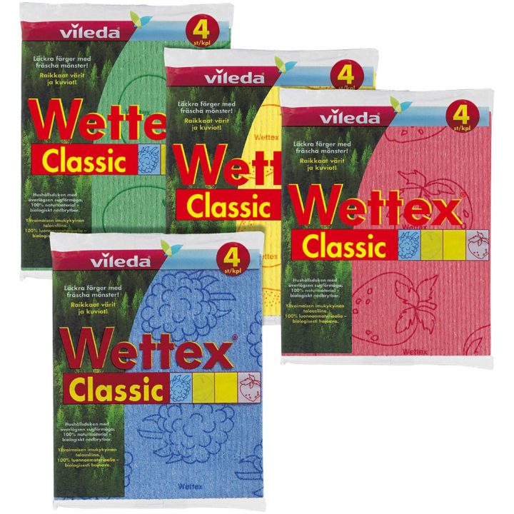 Allduk Classic och Maxi WETTEX SVAMPDUK WETTEX 4-P SORT FÄRG – bild 3