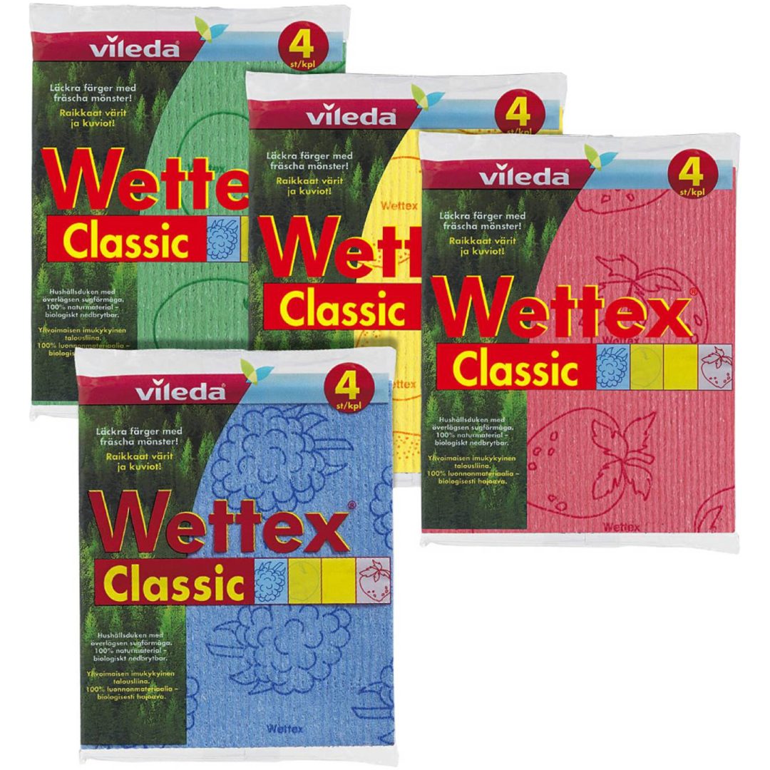 Allduk Classic och Maxi WETTEX SVAMPDUK WETTEX 4-P SORT FÄRG