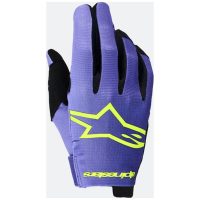 Alpinestars Handskar Radar Lila/Fluo Gul, XXL