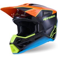Alpinestars Hjälm S-M3 Fray Svart/Orange/Fluo Gul, M
