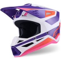 Alpinestars Hjälm S-M3 Heat Vit/Lila/Rosa, M