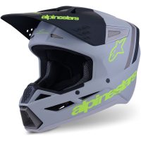 Alpinestars Hjälm S-M3 Radium Grå/Svart/Fluo Gul, XL