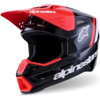 Alpinestars Hjälm S-M3 Radium Svart/Fluo Röd/Vit, S