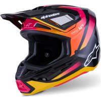 Alpinestars Hjälm S-M7 Rise Svart/Gul/Rosa, L