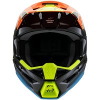 Alpinestars Hjälm SM3 Youth Fray Svart/Orange/Gul Fluo, YM 50-51cm