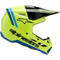 Alpinestars Hjälm SM3 Youth Radium Gul Fluo/Svart/Blå, YL 52-53cm