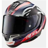 Alpinestars Hjälm Supertech R10 Team Svart/Carb/Blå/Vit, M