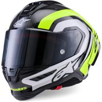 Alpinestars Hjälm Supertech S-R10 Arius Svart/Silver/Fluo Gul, XS