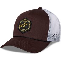 Alpinestars Keps Hexeon Trucker Snapback Brown/Vit One Size