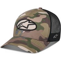 Alpinestars Keps Oblique Camo Trucker Snapback Green Camo/Svart One Size