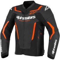 Alpinestars Skinnjacka GP Force v2 Svart/Fluo Röd, 52