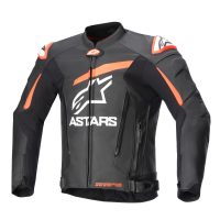 Alpinestars Skinnjacka GP Plus R v4 Svart/Röd Fluo, 48