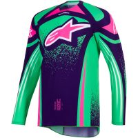 Alpinestars Tröja Techstar Nomur Lila/Grön/Fluo Rosa, M