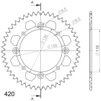 Alu Bakdrev KA/SU KX65 00-/RM65 03-05 Svart 48 SUPERSPROX