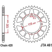 Aluminium Ultra-light Self-Cleaning Rear Sprocket 461-520 JT SPROCKETS
