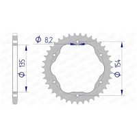 Aluminium Ultralight Hard Anodized Rear Sprocket 51804 - 520 Afam