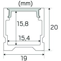 Aluminiumprofil Hide-a-lite Art High 2m, Hide-a-Lite