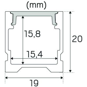 Aluminiumprofil Hide-a-lite Art High 2m, Hide-a-Lite