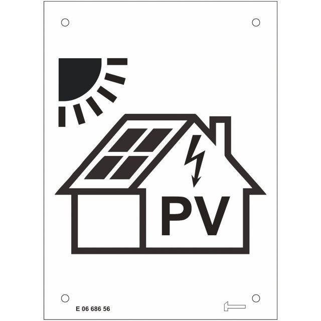 Aluminiumskylt för solcell (PV) MALMBERGS
