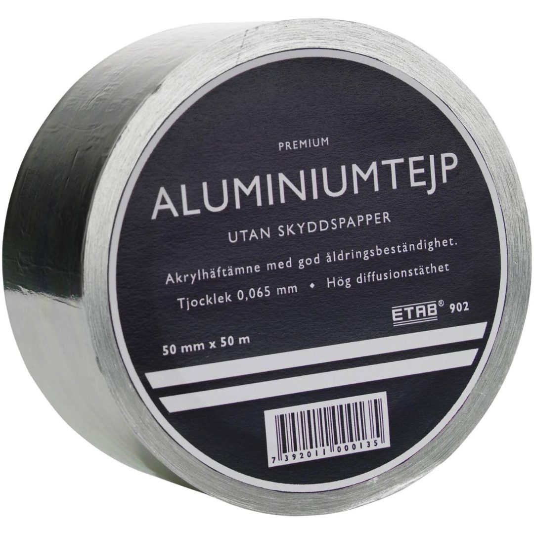 Aluminiumtejp 902 ETAB TEJP ALUMINIUM 902 38MMX50M