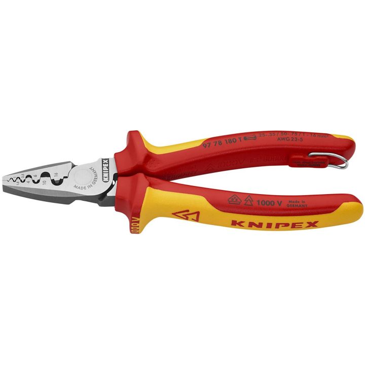 Ändhylstång 1000-volt 9778 KNIPEX KRIMPTÅNG 97 78 180 T – bild 2